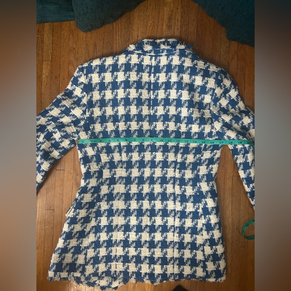 Steve Madden Blue and White houndstooth Blazer - XS - Picture 5 of 5